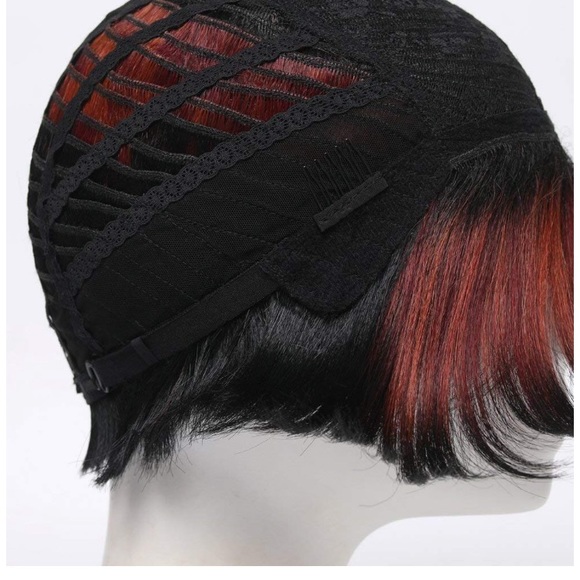Draya 8” Burgundy OMBRÉ SIDE PART BOB WIG *NWT* main image 6